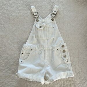 Zara denim overalls , denim shorts